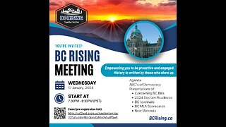 BC Rising - Wed, Jan 17, 2024 Meeting - Election Readiness, BCTownhalls2024