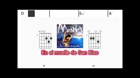 Maná - En el muelle de San Blás - (Chords & Lyrics like a Karaoke)