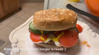 Making Vegan Lentil Burgers ;)