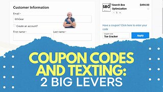 Coupon Codes and Texting: 2 Big Levers