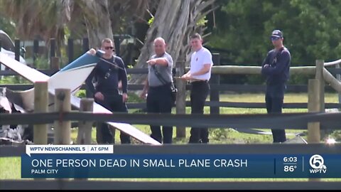 Pilot dead in small plane crash at airport in Martin County