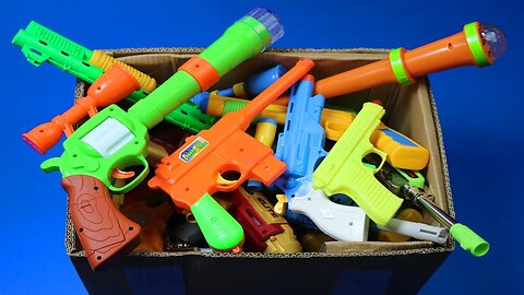 Box Full Of Toys! My Massive Gun Toys Arsenal - Real & Fake Nerf Guns Toys & Military equipments