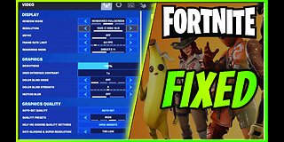 BEST Fortnite Graphics Settings For NO Stuttering | FPS BOOST