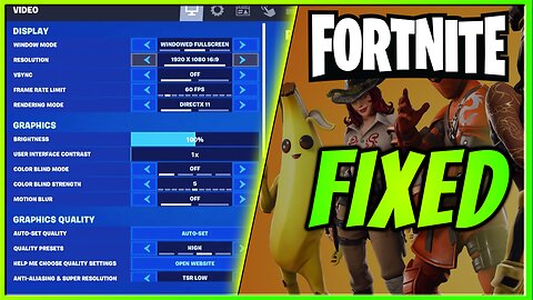 BEST Fortnite Graphics Settings For NO Stuttering | FPS BOOST