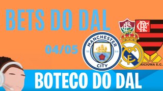 Palpite de Futebol 04 de Maio - Real MAdrid x Man City, Libertadores, Sulamericana e Serie B