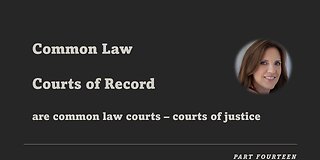 Common Law Courts of record - Part 14