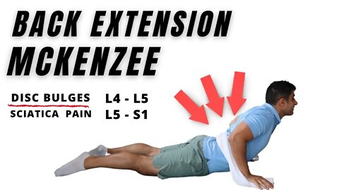 Mckenze Back Extension for L4 L5- L5 - S1 disc Bulges