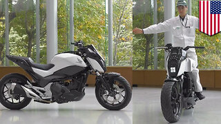 Future motorcycles: Honda self-balancing Riding Assist tech keeps bike balanced - TomoNews