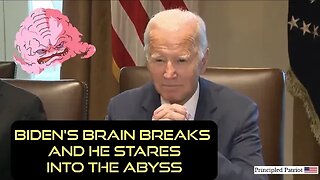Biden's Shocking Brain Break: Reporters Forced Out as He Gazes into Abyss