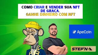 Como criar vender NFT de Graça - Ganhe Muito dinheiro com NFT Token não fungível