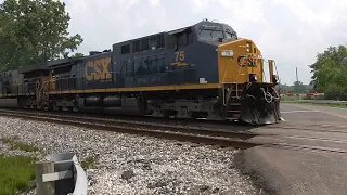 CSX B726 Tanker Train from Creston, Ohio July 25, 2023