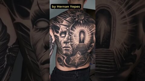 Stunning work by Hernan Yepes #shorts #tattoos #inked #youtubeshorts