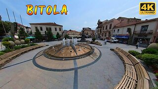 Fountain "Kutlesh Sun" nearby Clock Tower, BITOLA, Macedonia | Travel Journey