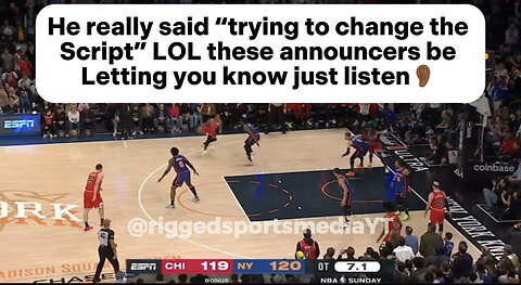 Rigged New York Knicks OT WIN vs Chicago Bulls | these announcers be knowing the script LOL !! #nba