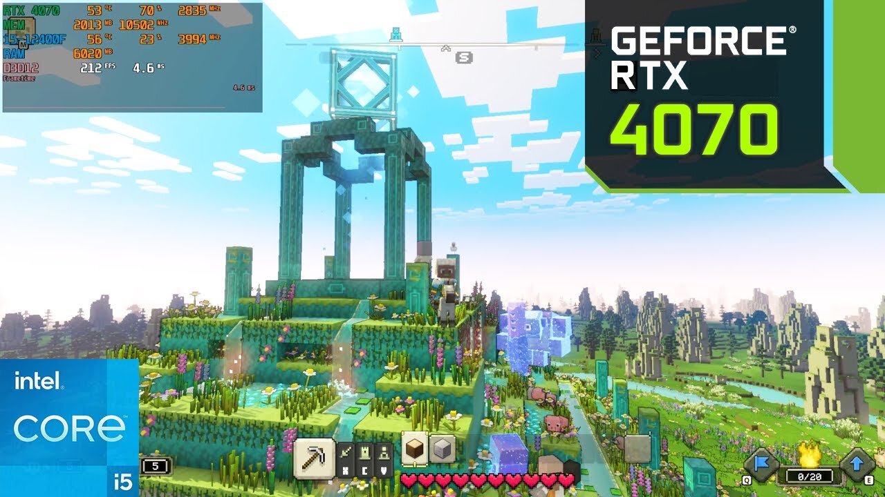 Minecraft Legends - Gameplay | RTX 4070 - 12GB - Ultra Graphics | Game ...
