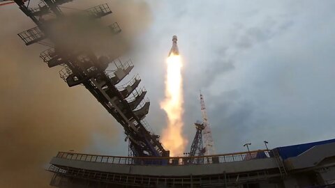 Russian Aerospace Forces Launches A Soyuz-2.1b Medium-Class Rocket Carrying Glonass Spacecraft