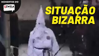 Professor de história se fantasia com roupa da Ku Klux Klan | Momentos do Uzwela