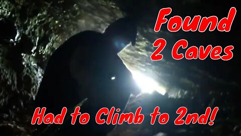 Found 2 Caves + Rock Scramble up Cliff + Below Sunbury PA