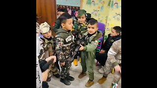 Palestine: Muslim 5-Year Olds Stage Daycare Cosplay Killing Jews and Christians