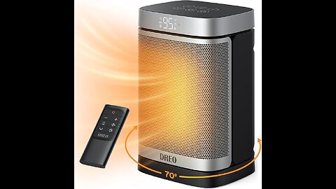 Dreo Space Heaters for Indoor Use, 70°Oscillating Portable Heater With