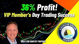 36% Profit - VIP Member's Incredible Day Trading Success In The Stock Market