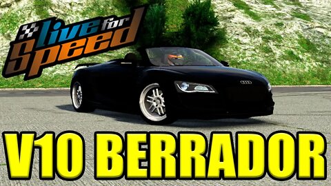 Live for Speed - Audi R8 Spyder V10 com escape diretão