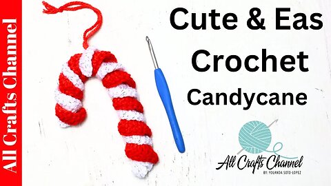 Easy to Crochet Candy Cane - Beginner Crochet