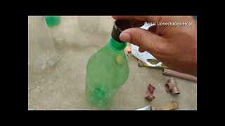 Lava Jato feito com Garrafa Pet e cano PVC caseiro | Canal Conectados Hoje