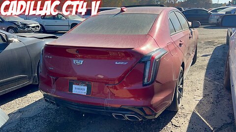 I SPOTTED THIS CADILLAC CT4 V & KNOW EXACTLY WHAT I'LL BE BUYING FROM THE INSURANE AUTO AUCTION!