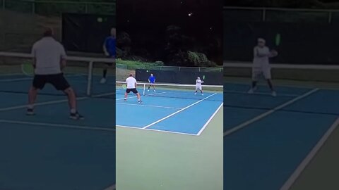 tennis volley quick hands at net