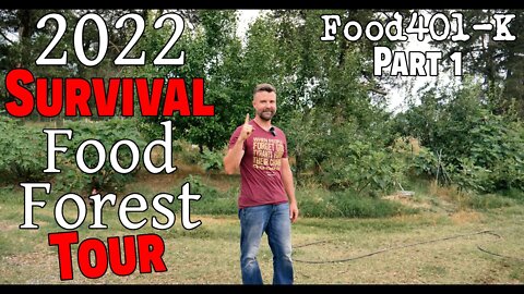 2022 Survival Food Forest Tour~ Food401-K ~ 400+ Fruit Trees On 2 Acres ~ Part 1