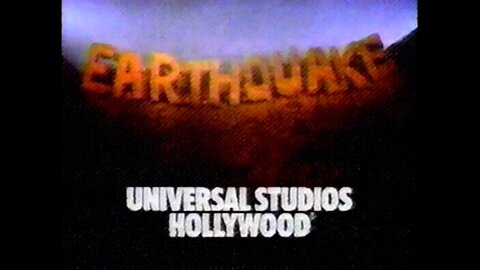 Original Earthquake The Big One Universal Studios Hollywood Studio Tour Television Commercial (1989)