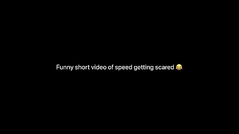 I show speed getting scared 😂