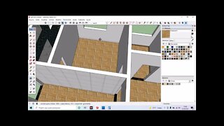 tutorial de sktchup modelando rodape i piso com rejunte