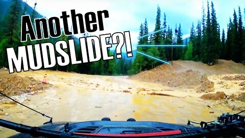 Colorado Mudslide blocking road is no match for jeep wrangler! #dangerous