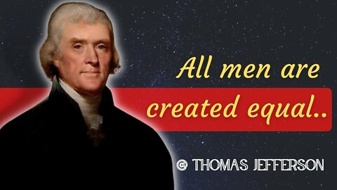 Meet THOMAS JEFFERSON through his words and thoughts