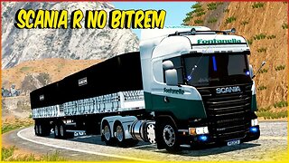 ETS2 SCANIA R 440 Sofrendo no Bitrem Mapa EAA 1.48.5 COMBOIO