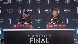 Avs' Gabriel Landeskog, Andre Burakovsky discuss win in overtime thriller