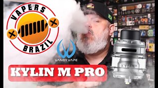 Vandy Vape Kylin M Pro RTA - 26mm Mesh , Excelente Sabor e Vapor - Review PTBR