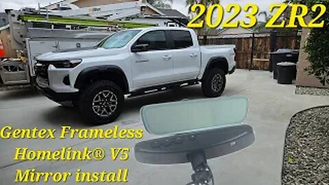 2023 Colorado Zr2 Gentex Frameless Homelink® V5 Mirror install