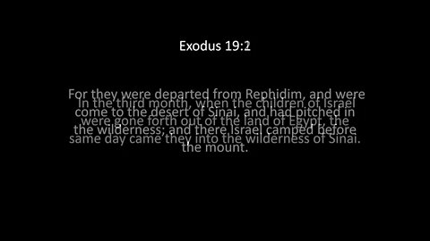 Exodus Chapter 19