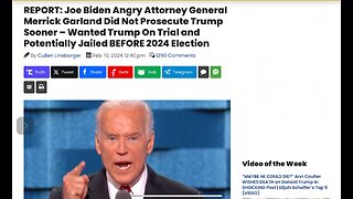 Angry Joe Biden - Wanted Trump On Trial and Potentially Jailed BEFORE 2024 Election