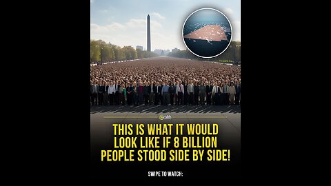 This is what it would look like if 8billion people stood side by side