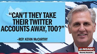 Kevin McCarthy Will Work With Big Tech to CENSOR Republicans