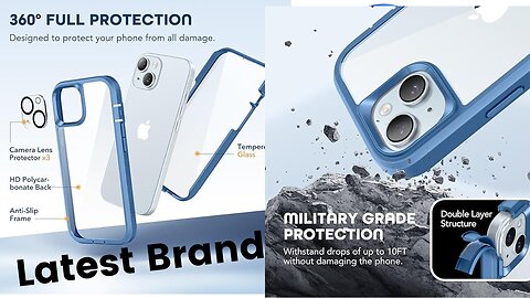 iPhone 15 Plus Case , Dustproof Cover Designed Full Body Rugged Shockproof Phone Case