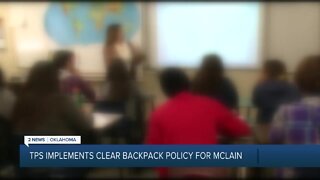 TPS board member unhappy with McLain clear backpack policy