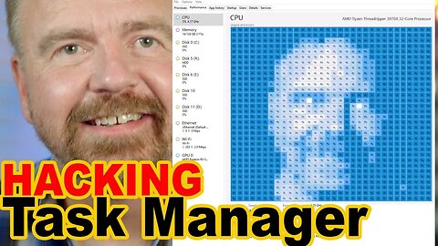 Hacking Task Manager on 1024+ Cores w/ Cool Video Demos!