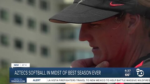 San Diego State softball in the midst of the best season in program history