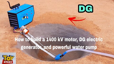 How to build a 1400 kV motor, DG electric generator, and powerful water pump