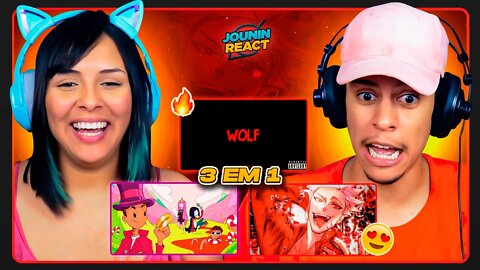 3 EM 1 - AKASHI CRUZ | Willy Wonka ft. Skiter, Wolf🐺 & Fox🦊 ft. ÉoDan | [React em Casal] 🔥